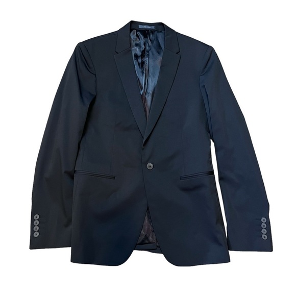 Zara Mens Black Basic Blazer Size 36